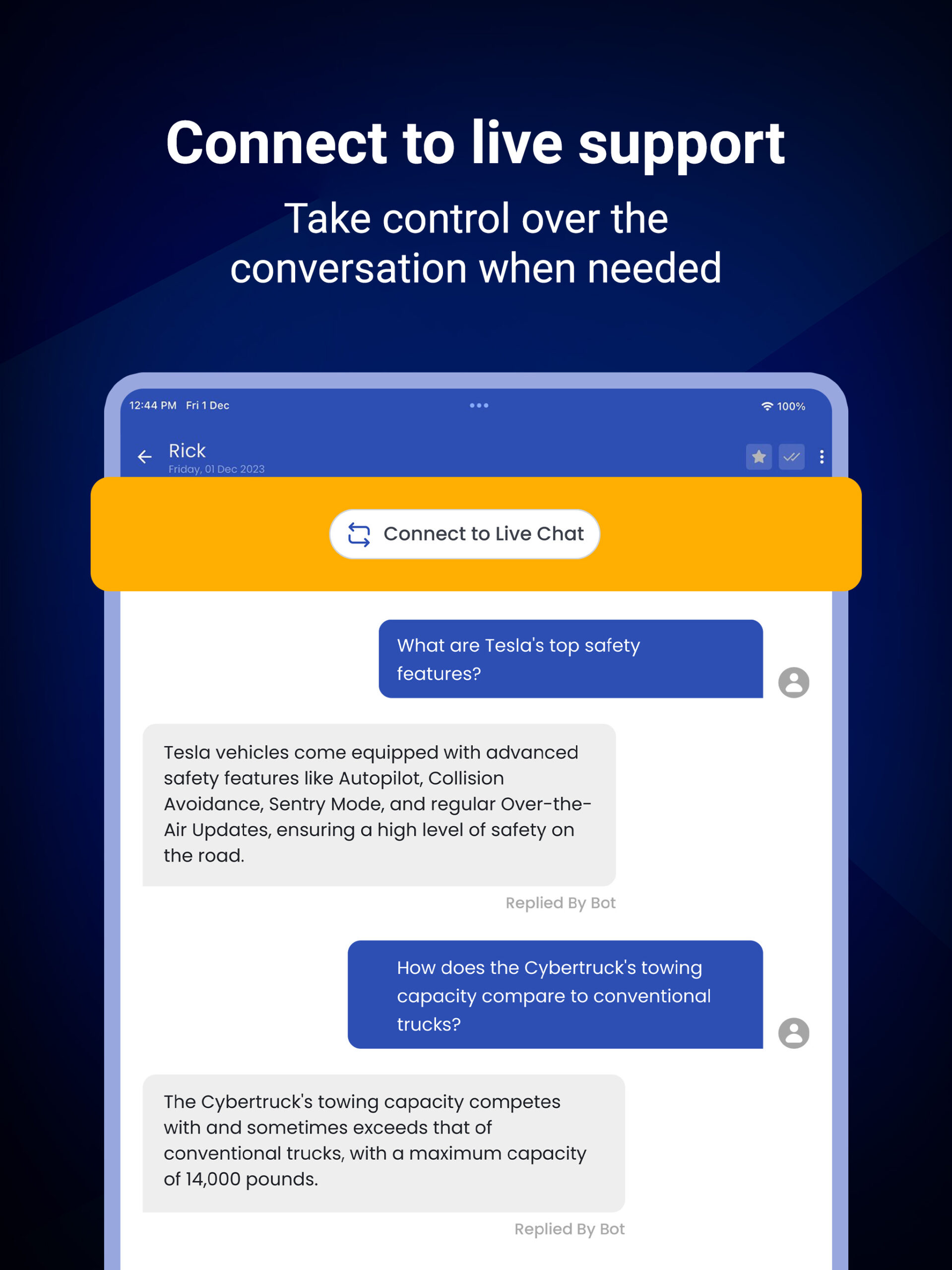 Connect to Live Chat
